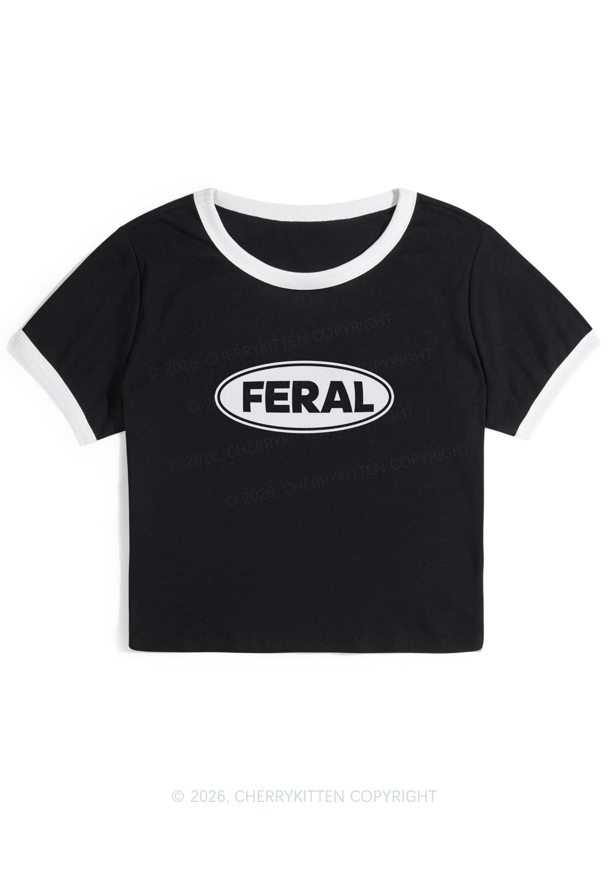 Feral Y2K Ringer Tee Cherrykitten