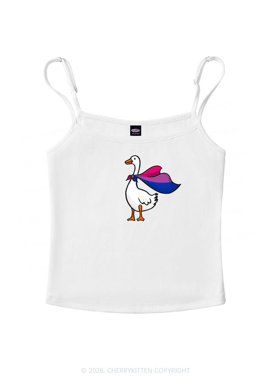 Bisexual Goose Pride Y2K Spaghetti Strap Cami Cherrykitten