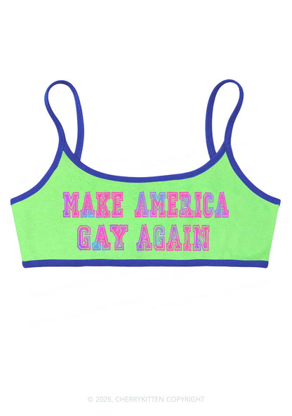 Make America Gay Again Y2K Super Crop Cami Cherrykitten