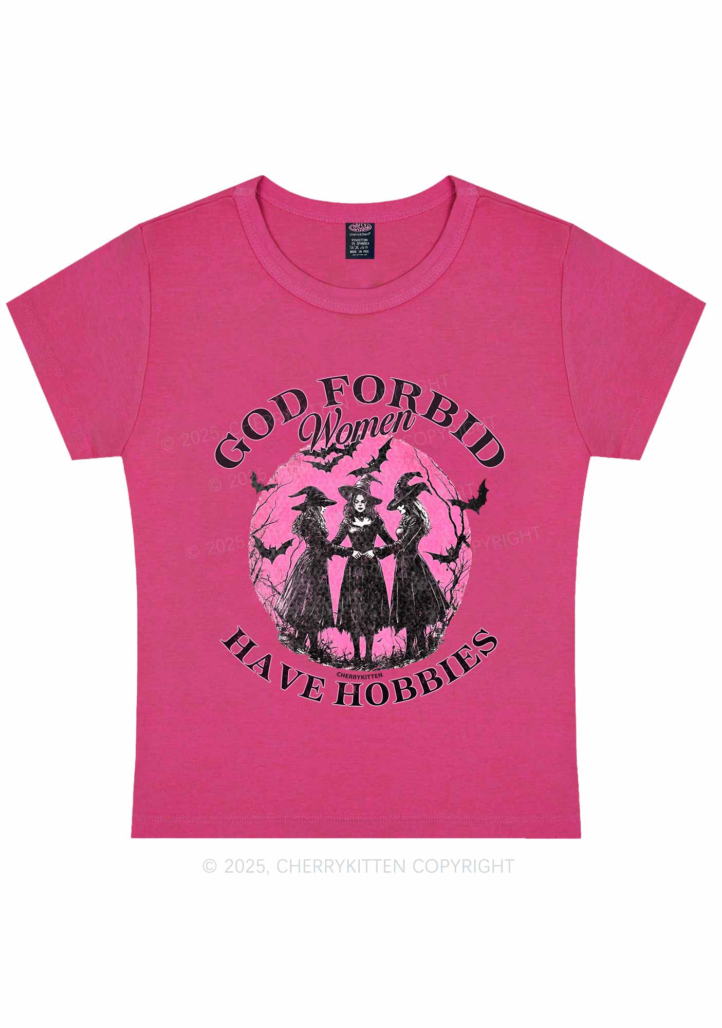 Halloween God Forbid Women Hobbies Y2K Baby Tee Cherrykitten