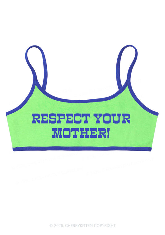 Respect Your Mother Y2K Super Crop Cami Cherrykitten