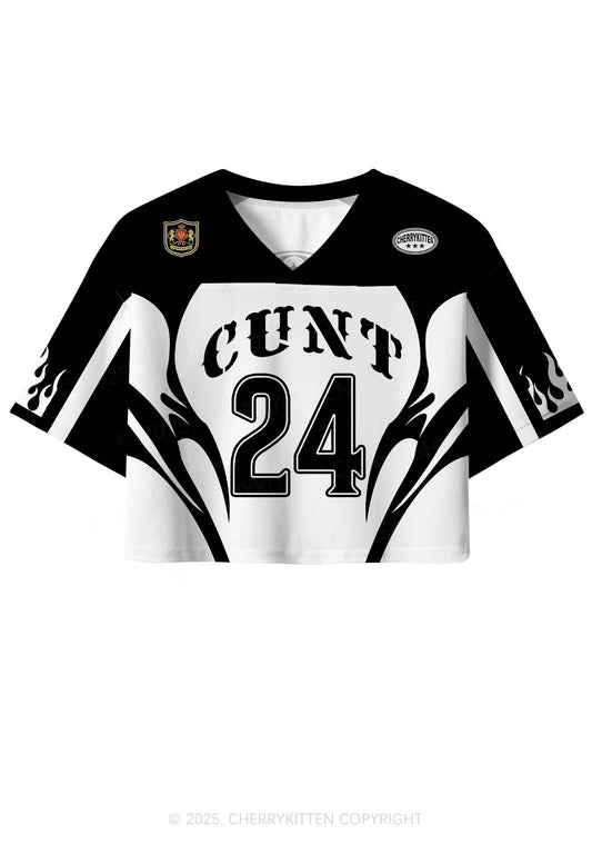 Custom Cxxt Flame Y2K Crop Sport Jersey Shirts Cherrykitten