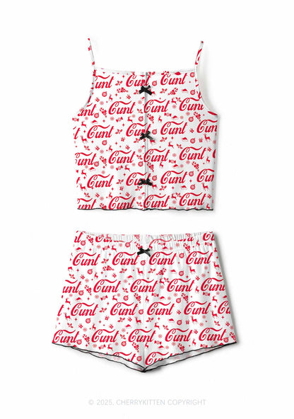 Christmas Cxxt Y2K Print Cami Shorts Pajama Set Cherrykitten