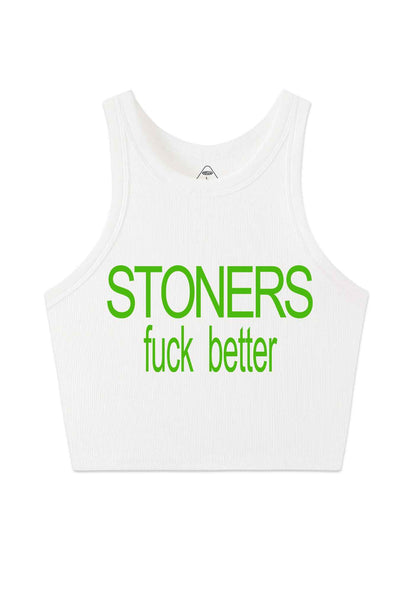 Stoners Fxxk Better Y2K Crop Tank Top Cherrykitten