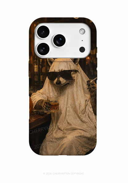 Halloween Ghost Raccoon Bar Y2K Phone Case Cherrykitten