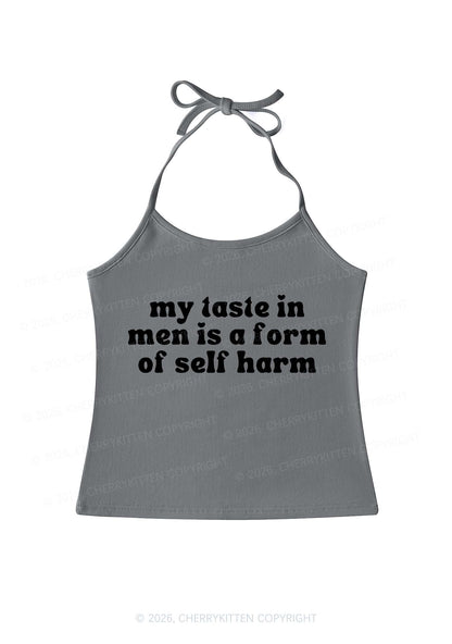 My Taste In Men Y2K Halter Neck Cami Cherrykitten