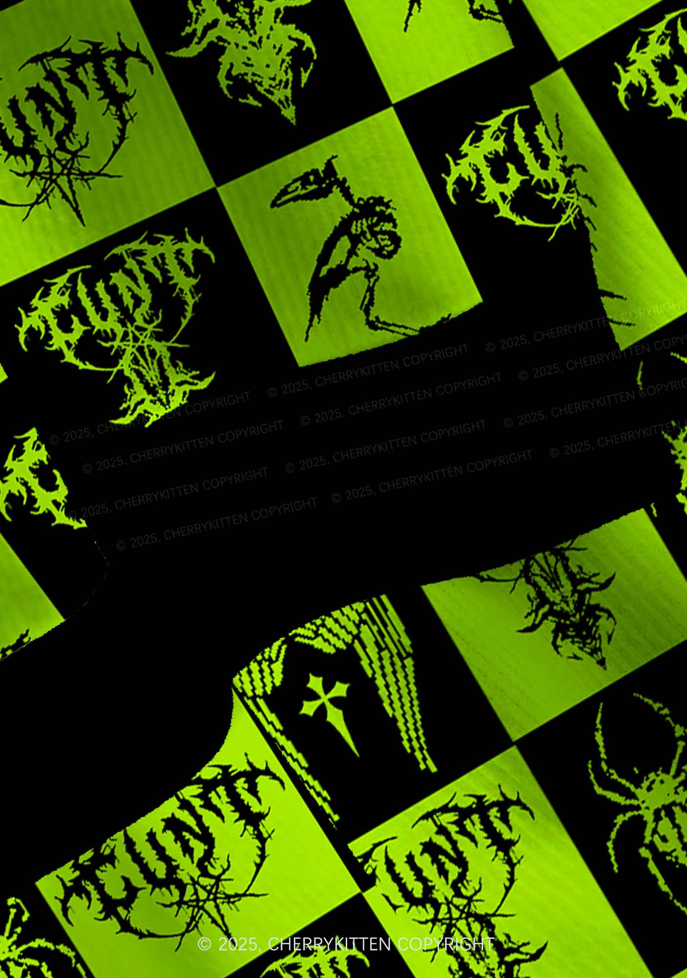 Dark Cxxt Y2K Christmas Cardigan Knit Sweatshirt Cherrykitten