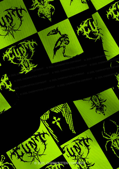 Dark Cxxt Y2K Christmas Cardigan Knit Sweatshirt Cherrykitten