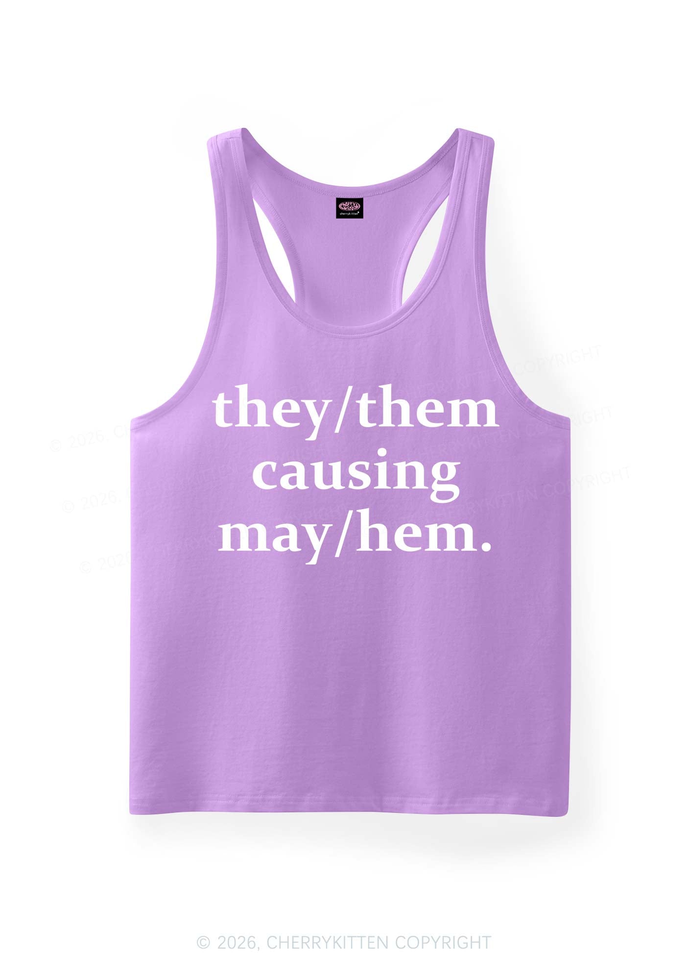 They Causing May Pride Y2K Men Racerback Tank Top Cherrykitten