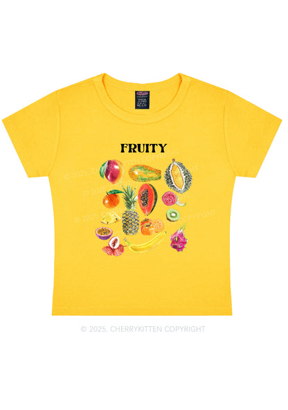 Fruity Y2K Baby Tee Cherrykitten