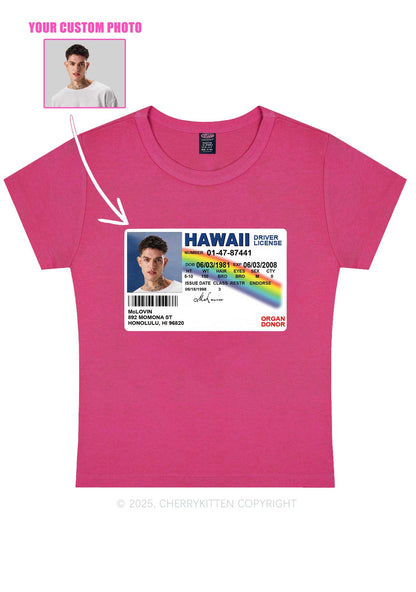 Custom MCL ID Y2K Baby Tee Cherrykitten