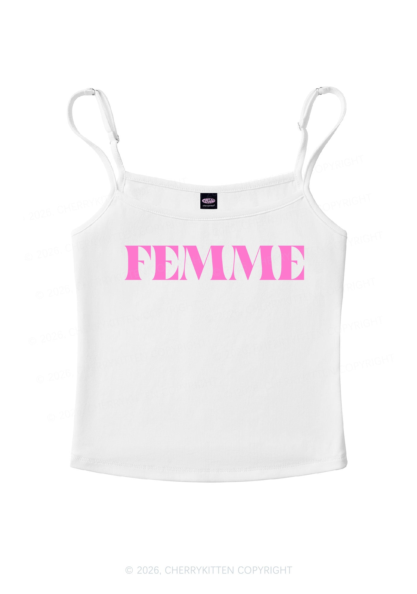 Femme Pride Y2K Spaghetti Strap Cami Cherrykitten