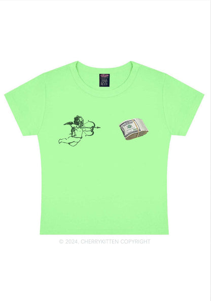 Cupid Cash Y2K Valentine's Day Baby Tee Cherrykitten