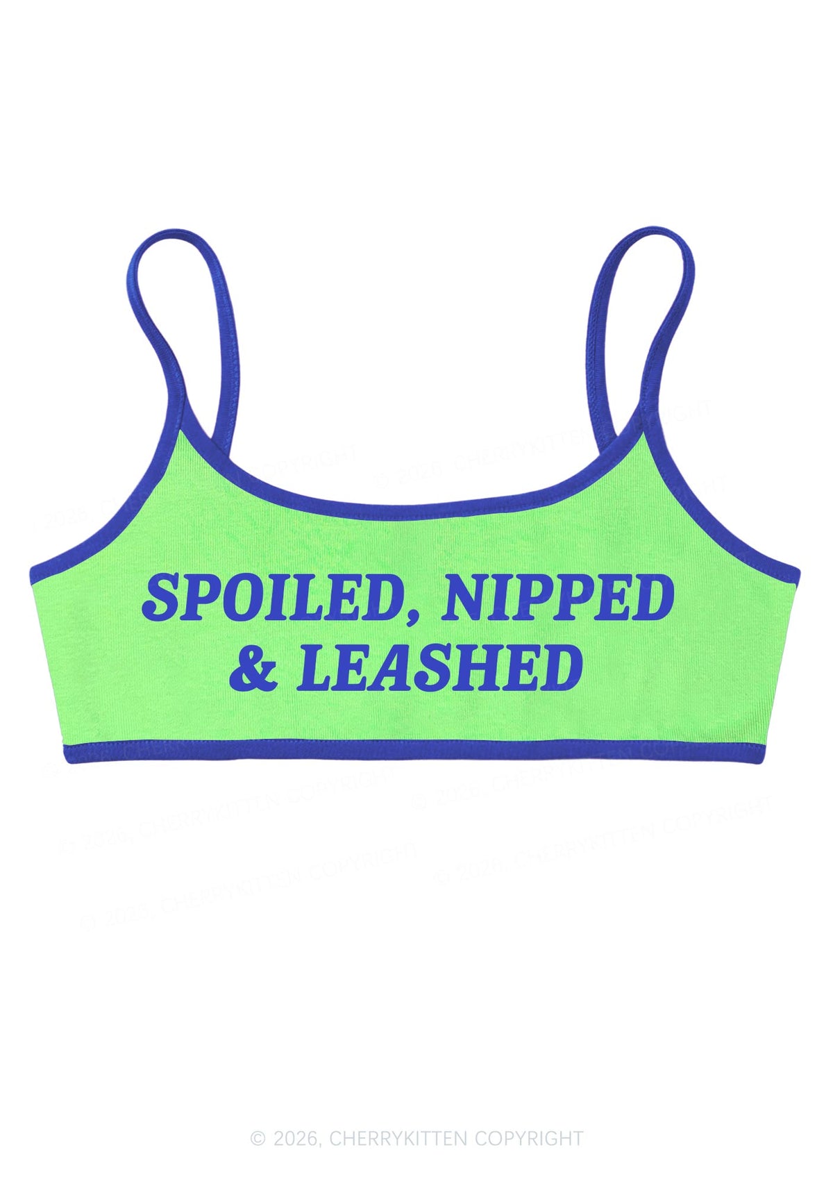 Spoiled Nipped Leashed Y2K Super Crop Cami Cherrykitten