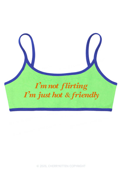 Just Hot And Friendly Y2K Super Crop Cami Cherrykitten