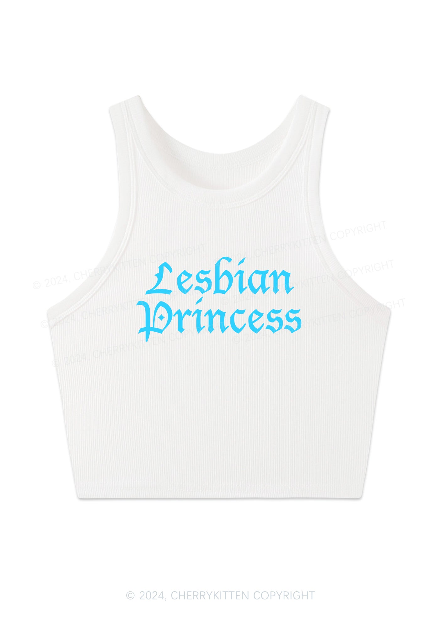 Lesbian Princess Y2K Crop Tank Top Cherrykitten