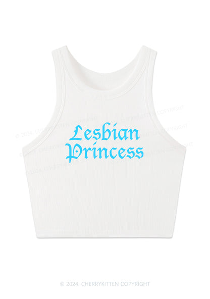 Lesbian Princess Y2K Crop Tank Top Cherrykitten