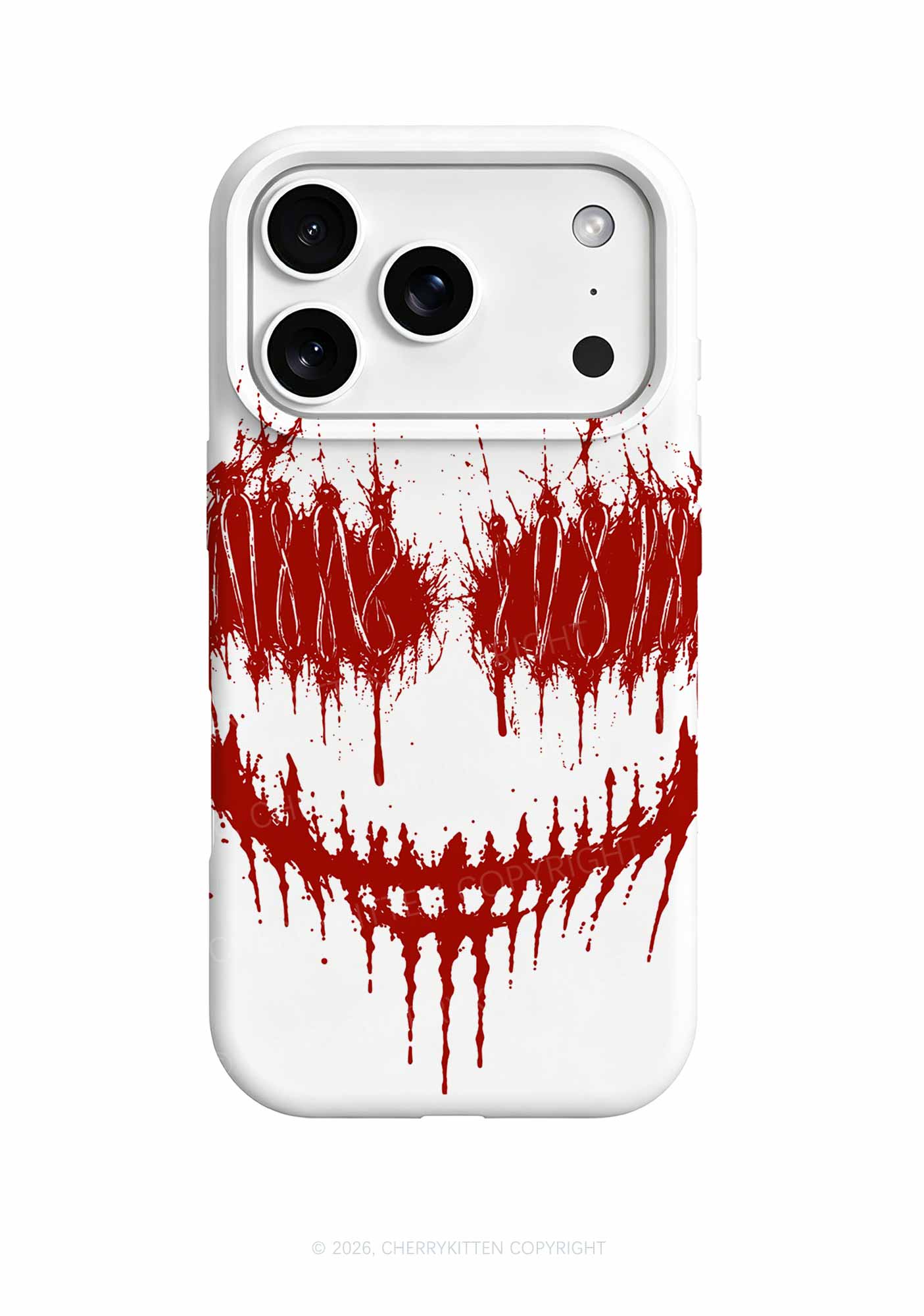 Halloween Blood Drip Face Y2K Phone Case Cherrykitten