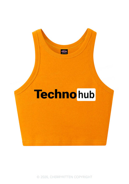 Techno Hub Y2K Crop Tank Top Cherrykitten