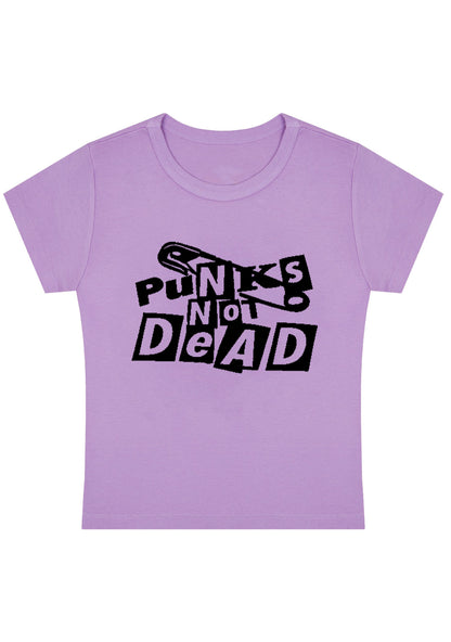 Curvy Punks Not Dead Baby Tee