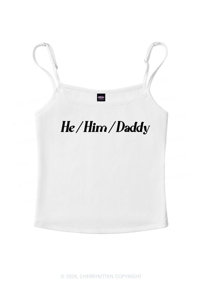 He Him Daddy Pride Y2K Spaghetti Strap Cami Cherrykitten