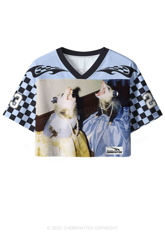 Custom Princess Rats Y2K Crop Sport Jersey Shirts Cherrykitten