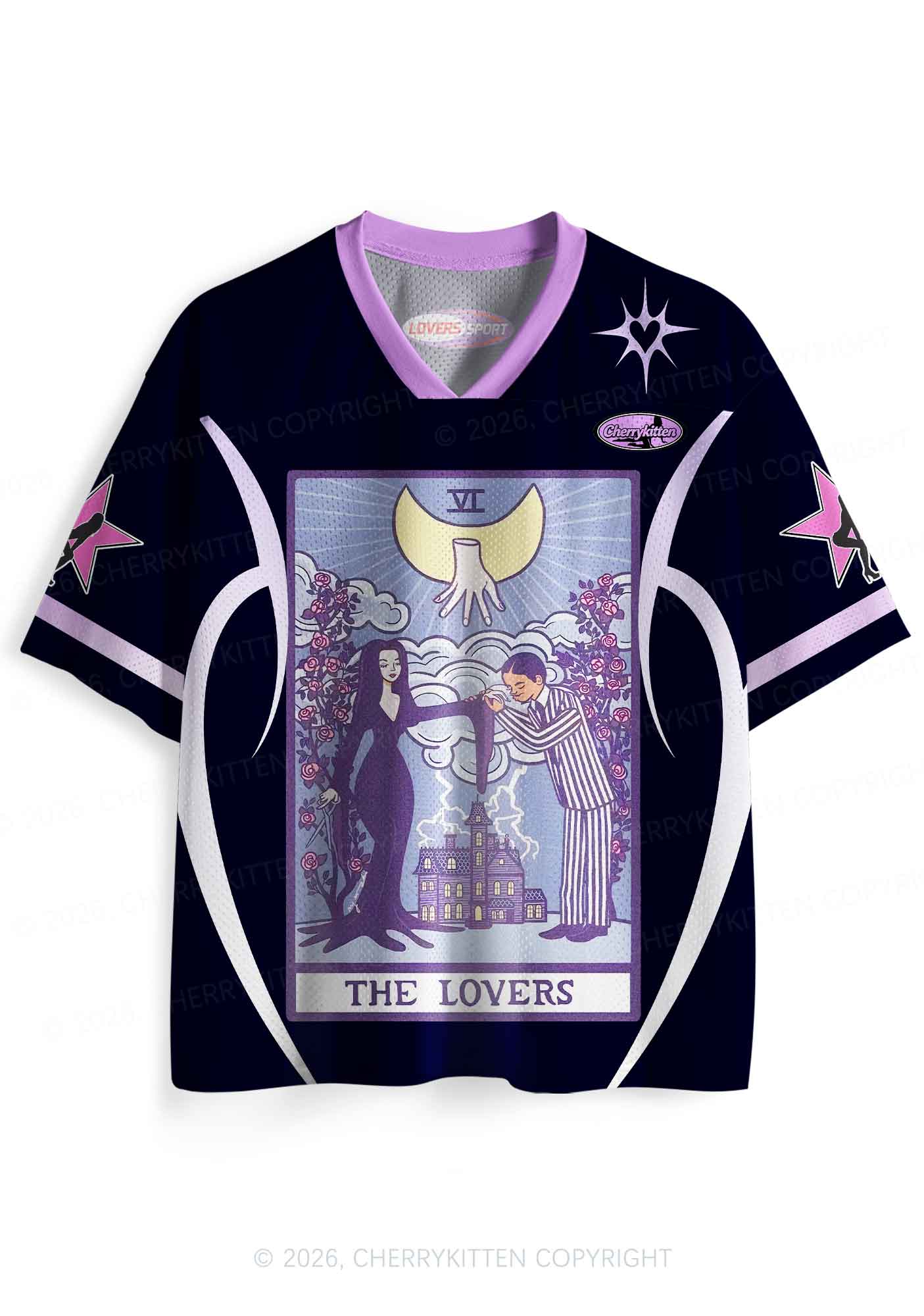 Purple Lovers Y2K Sport Jersey Shirts Cherrykitten