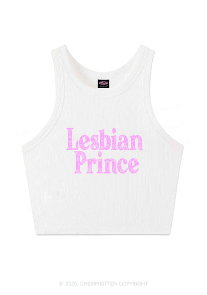 Lesbian Prince Pride Y2K Crop Tank Top Cherrykitten