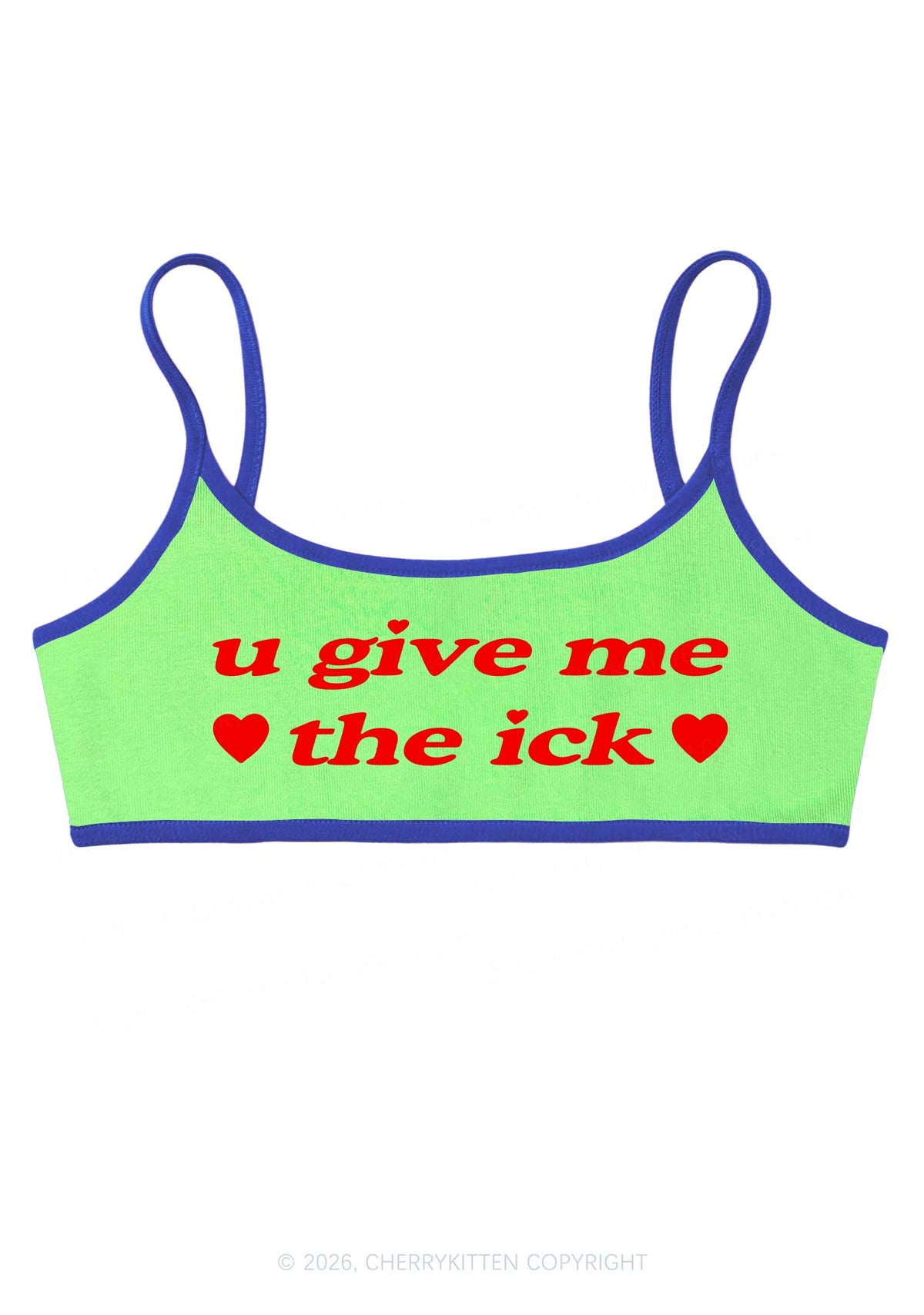 Give Me Ick Y2K Super Crop Cami Cherrykitten