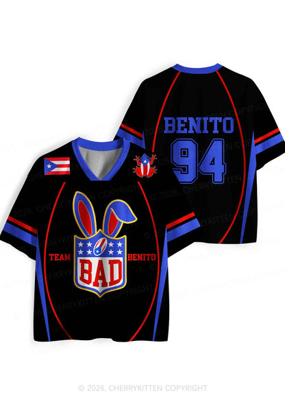Black Football Bunny Y2K Sport Jersey Shirts Cherrykitten
