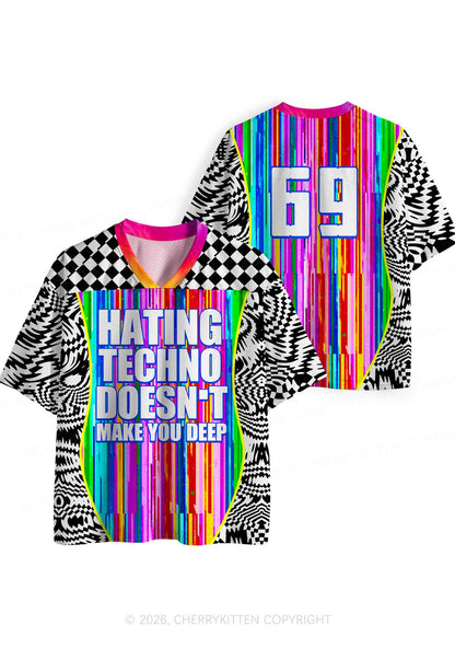 Hating Techno Y2K Sport Jersey Shirts Cherrykitten
