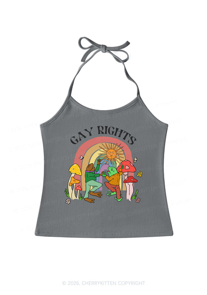Gay Rights Pride Y2K Halter Neck Cami Cherrykitten