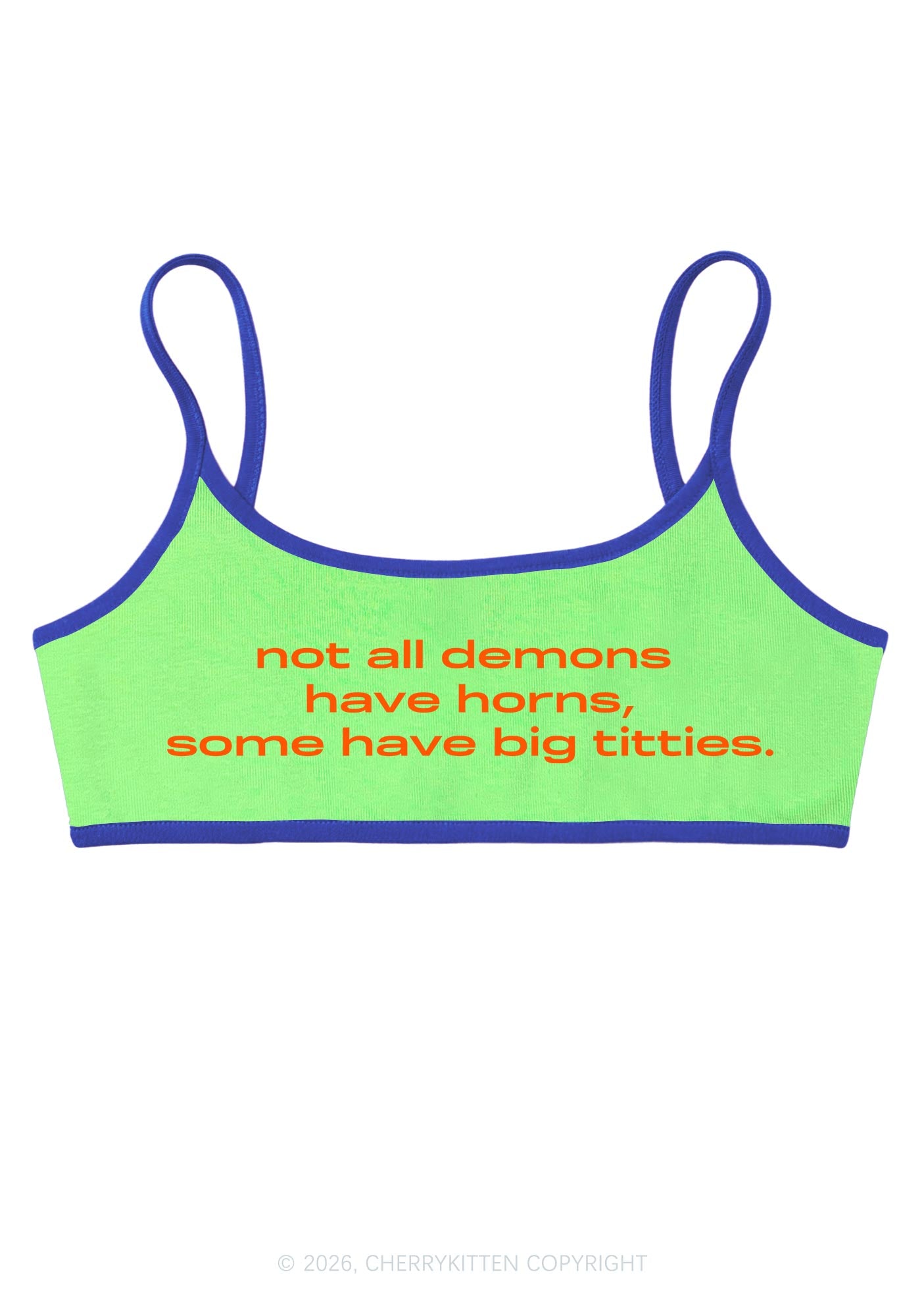 Big Txtties Demons Y2K Super Crop Cami Cherrykitten