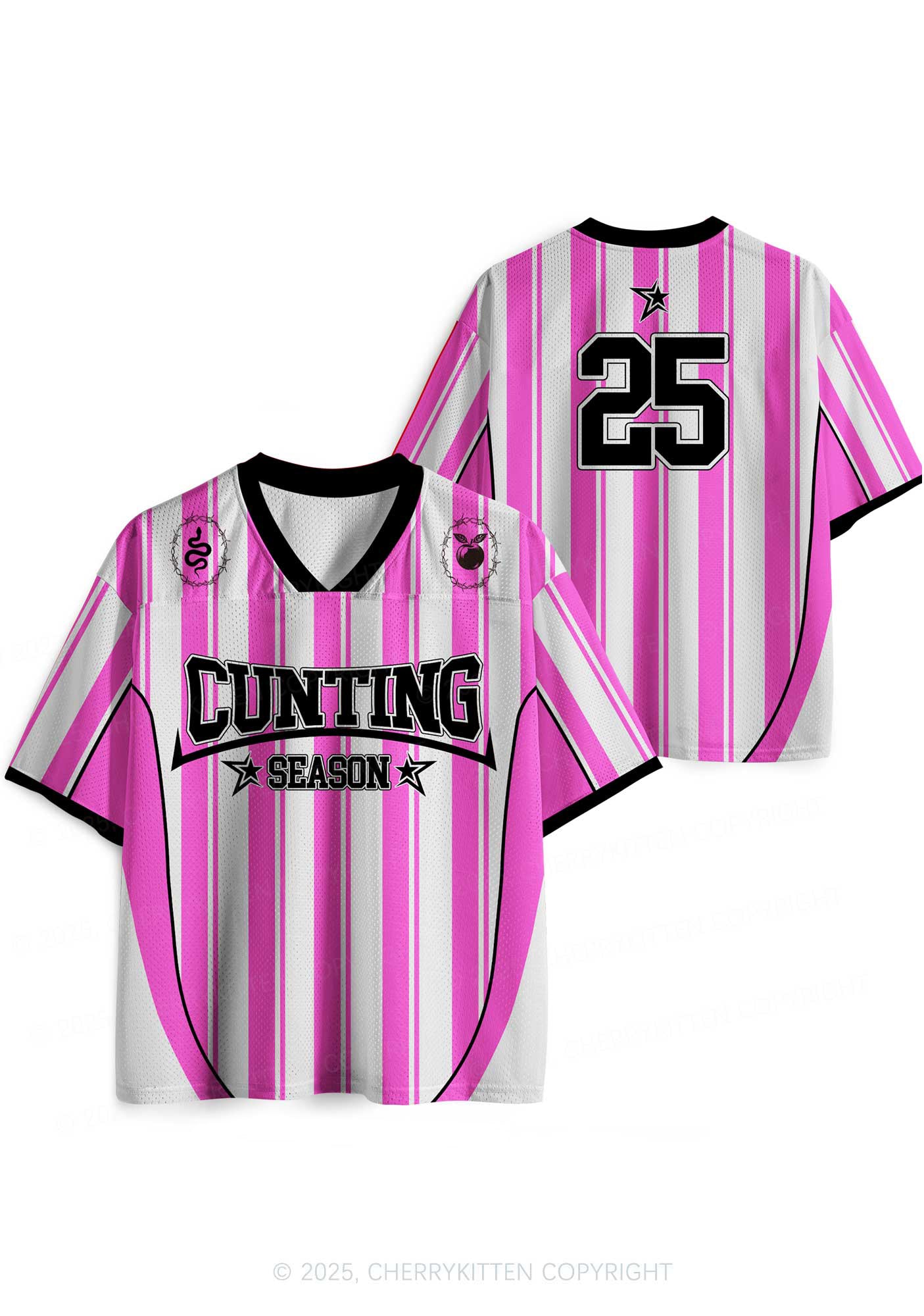 Custom Black Cxxting Season Y2K Sport Jersey Shirts Cherrykitten