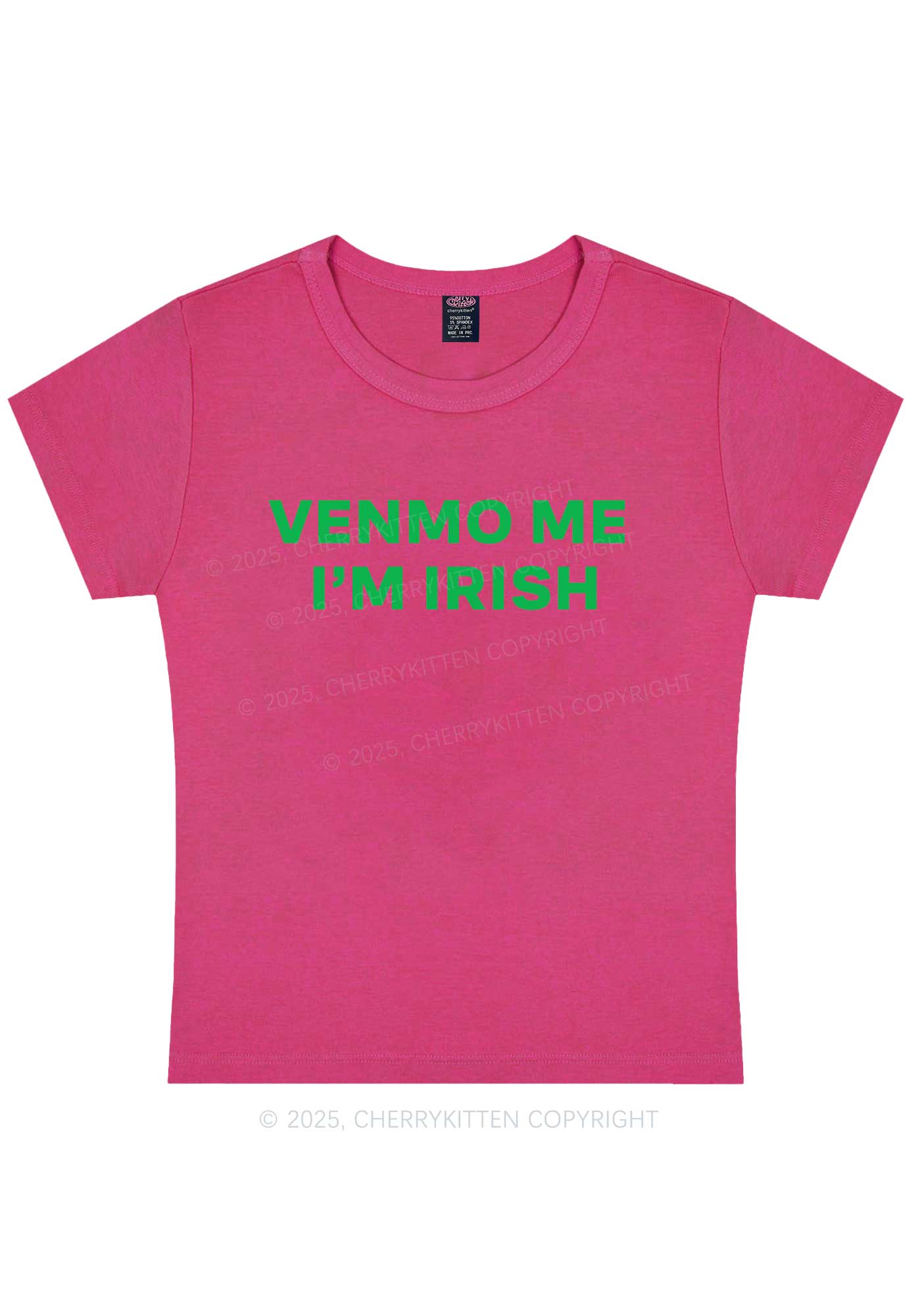 Venmo Me Im Irish St Patricks Y2K Baby Tee Cherrykitten