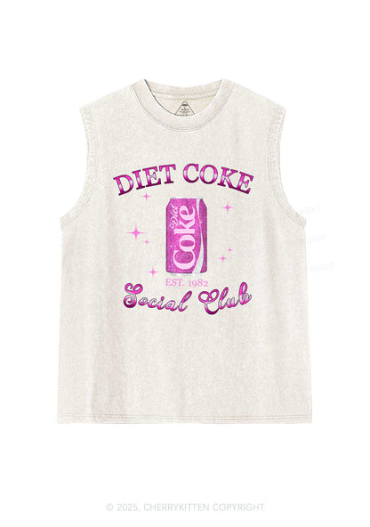Diet Coke Social Club Y2K Washed Muscle Tank Cherrykitten
