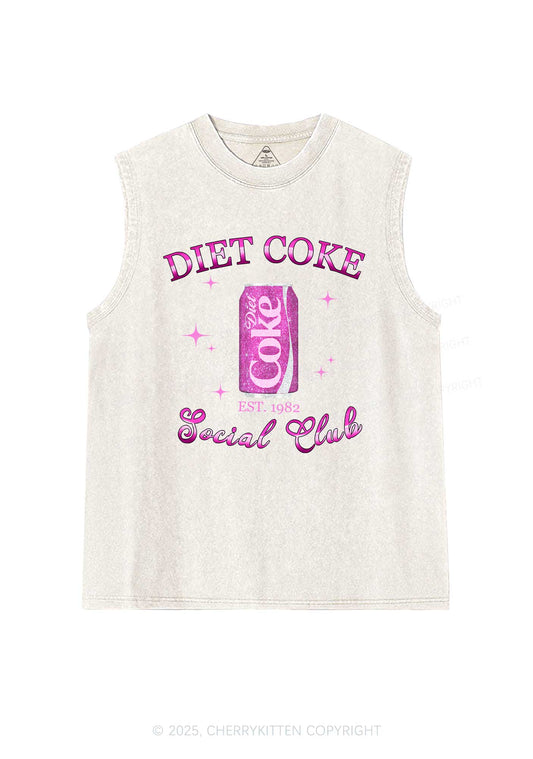 Diet Coke Social Club Y2K Washed Muscle Tank Cherrykitten