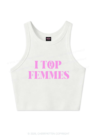 I Top Femmes Pride Y2K Crop Tank Top Cherrykitten