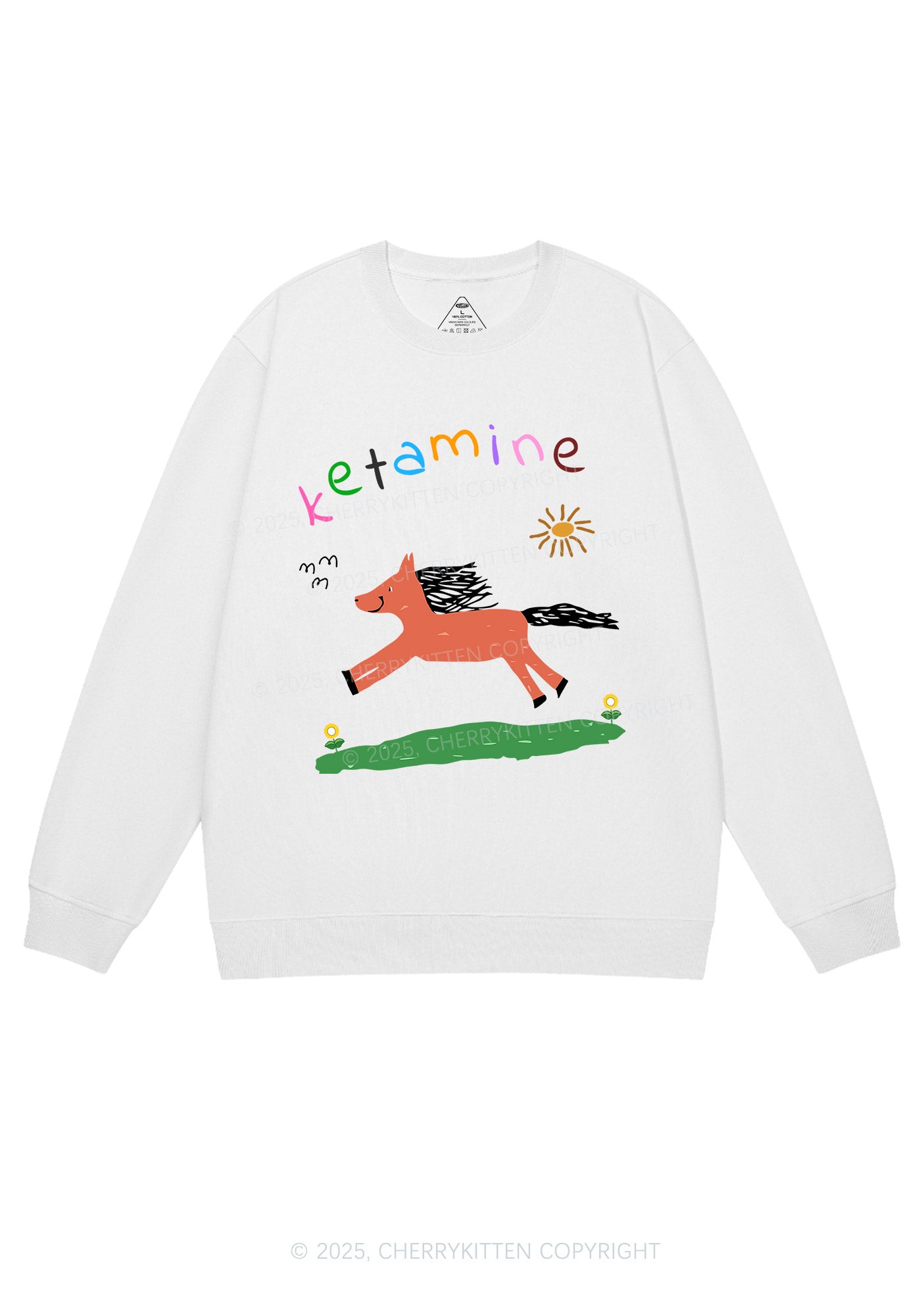 Orange Pony Y2K Sweatshirt