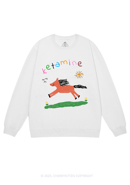 Orange Pony Y2K Sweatshirt
