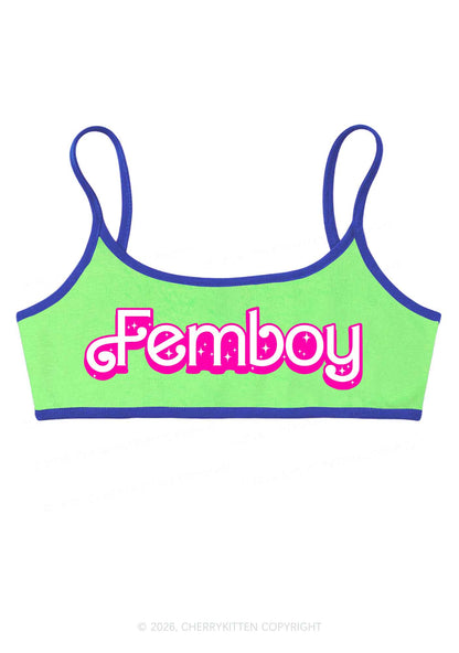 Femboy Pride Y2K Super Crop Cami Cherrykitten