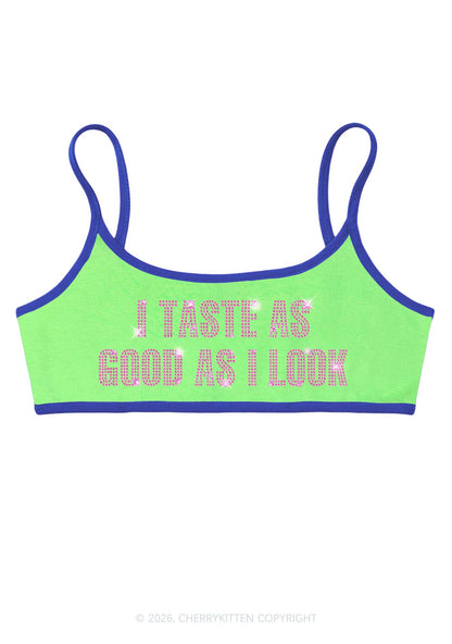 Rhinestone Taste Good Y2K Super Crop Cami Cherrykitten