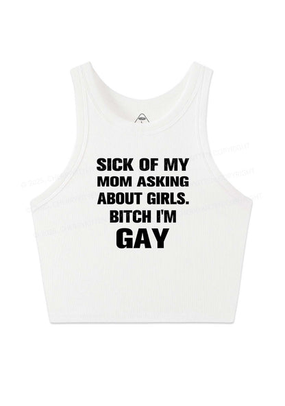 Bxxch Im Gay Pride Y2K Crop Tank Top Cherrykitten