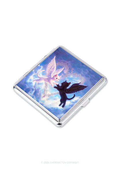 Cat Angel Y2K Cigarette Case Cherrykitten
