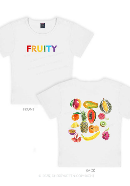 Fruity Two Sides Pride Y2K Baby Tee Cherrykitten