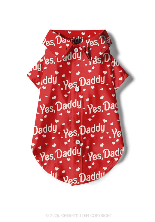 Yes Daddy Y2K Pet Shirts Cherrykitten