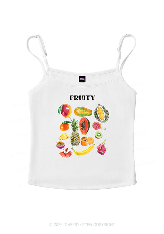 Fruity Pride Y2K Spaghetti Strap Cami Cherrykitten