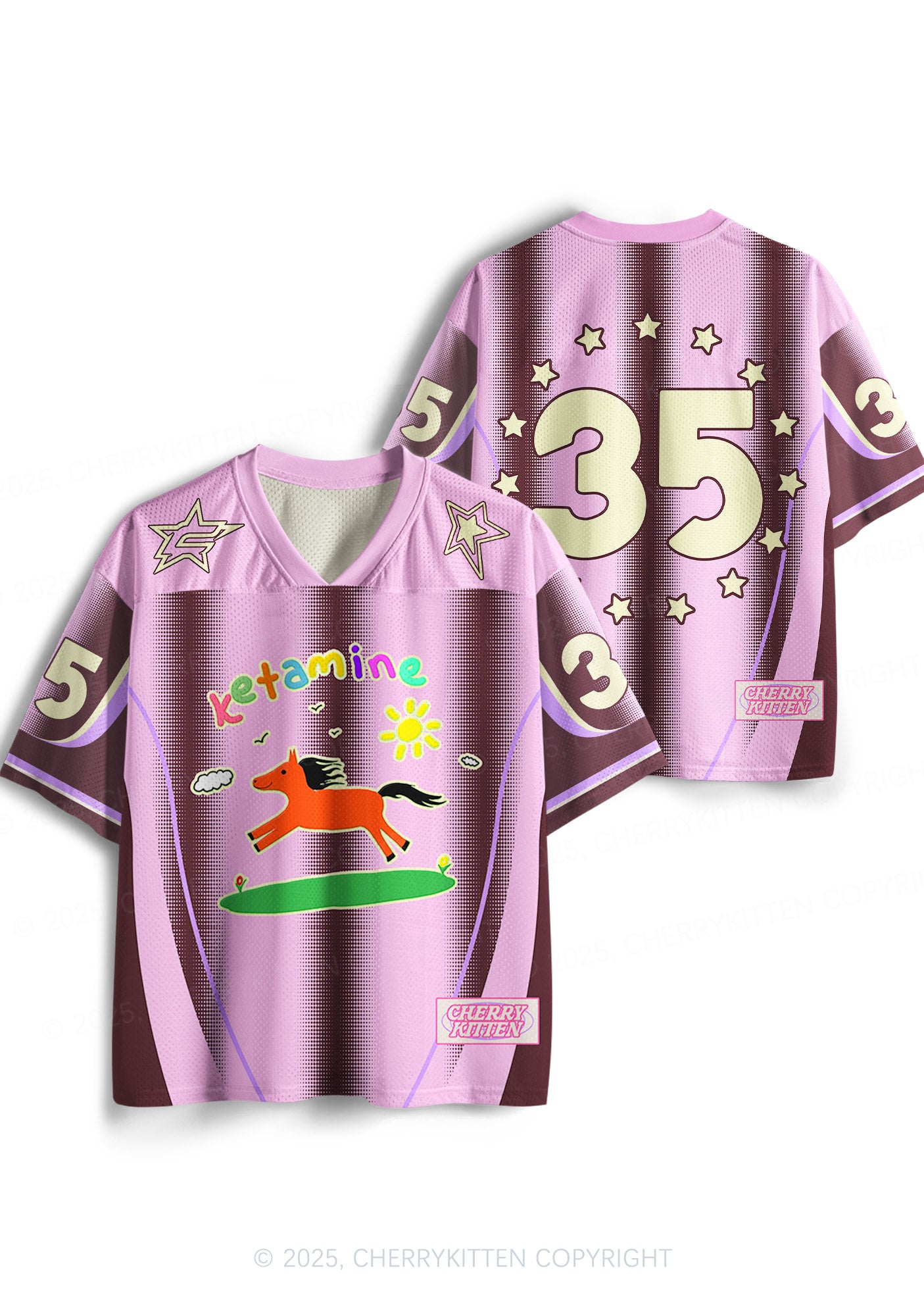 Custom Pink Pony Y2K Sport Jersey Shirts Cherrykitten