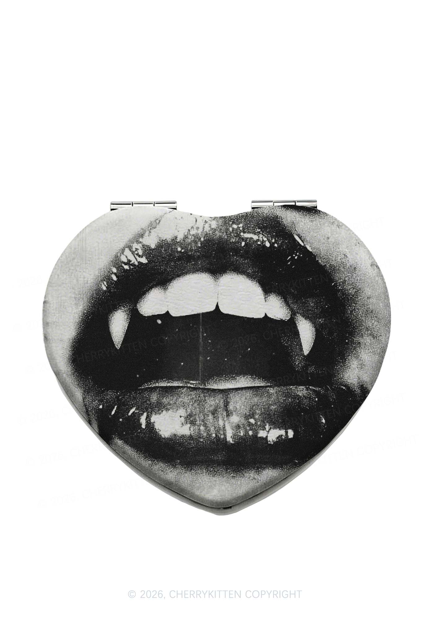 Halloween Vampire Lips Y2K Folding Makeup Mirror Cherrykitten