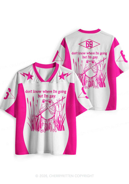 But I Am Gay Frog Pride Y2K Sport Jersey Shirts Cherrykitten